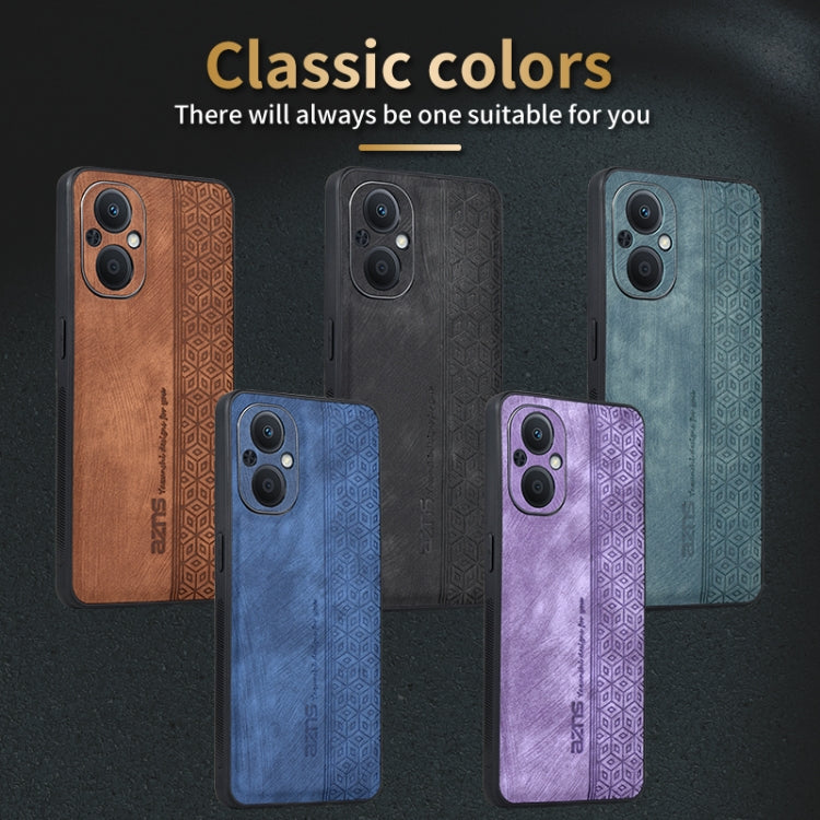 AZNS 3D Embossed Skin Feel Phone Case for OPPO A96 5G / F21 Pro 5G / Reno7 Z 5G / Reno7 Lite / OnePlus Nord N20 5G(Purple) - free shipping - PMC TechLife - Order now!