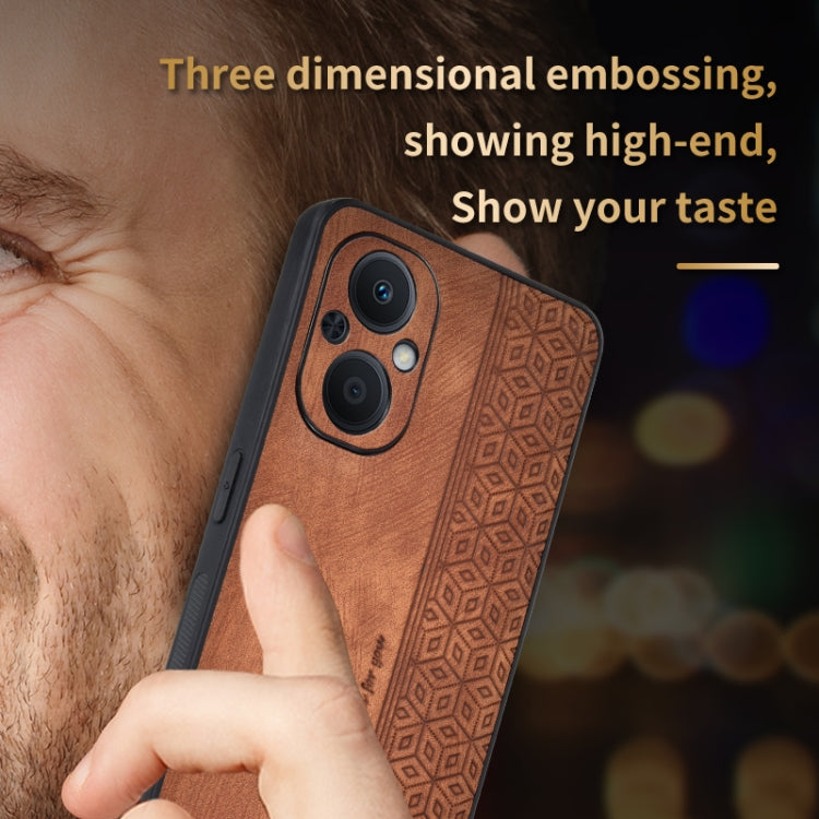 AZNS 3D Embossed Skin Feel Phone Case for OPPO A96 5G / F21 Pro 5G / Reno7 Z 5G / Reno7 Lite / OnePlus Nord N20 5G(Purple) - free shipping - PMC TechLife - Order now!