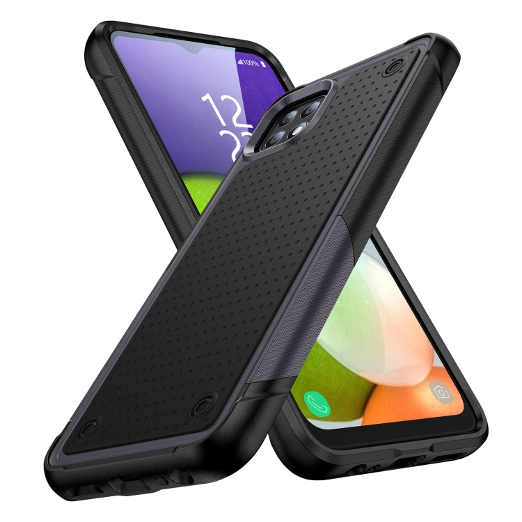 For Samsung Galaxy A22 5G PC + TPU Shockproof Protective Phone Case(Grey+Black) - free shipping - PMC TechLife - Order now!