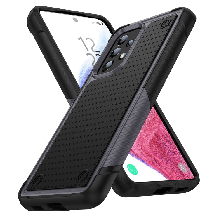 For Samsung Galaxy A53 5G PC + TPU Shockproof Protective Phone Case(Grey+Black) - free shipping - PMC TechLife - Order now!