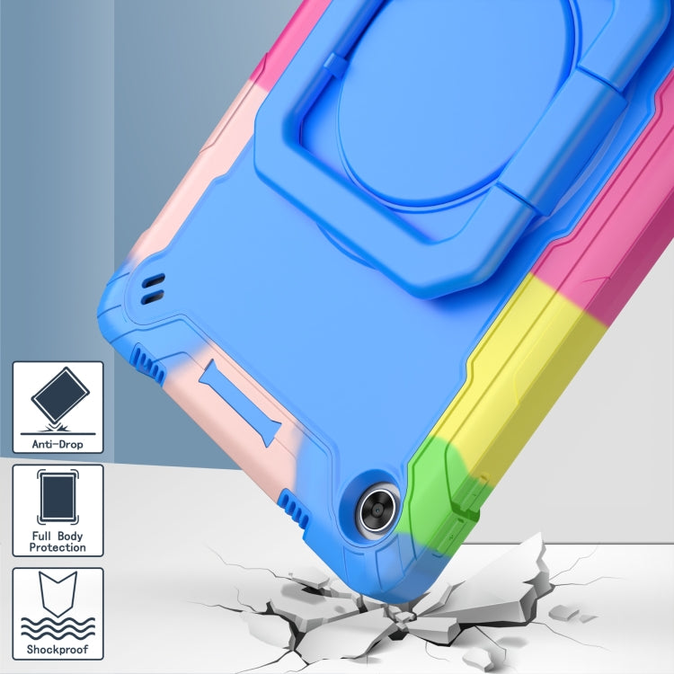 For Lenovo Tab M10 Plus 10.6 3rd Gen 2022 Silicone + PC Bracelet Holder Tablet Case(Camouflage + Blue) - free shipping - PMC TechLife - Order now!