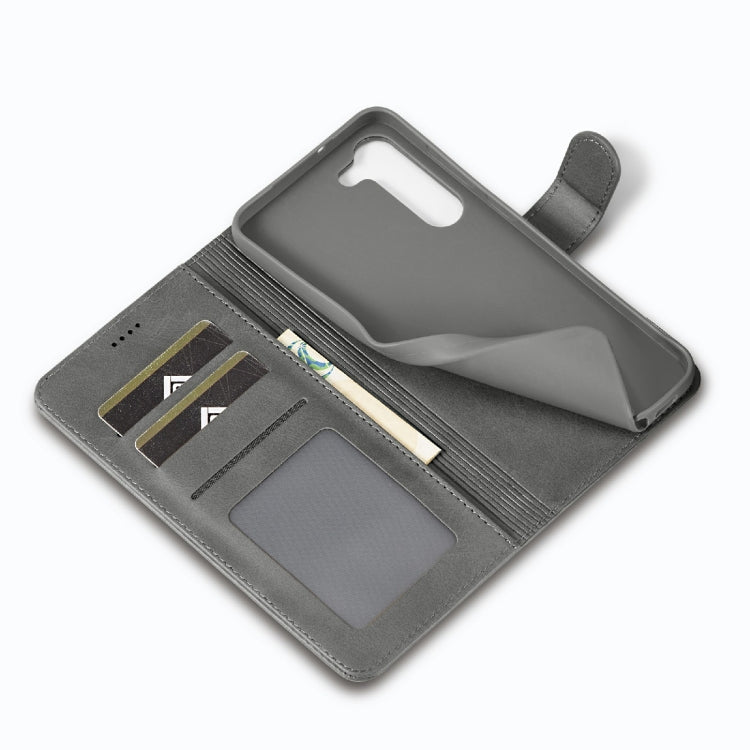 For Samsung Galaxy S23 5G LC.IMEEKE Calf Texture Horizontal Flip Leather Phone Case(Grey) - free shipping - PMC TechLife - Order now!