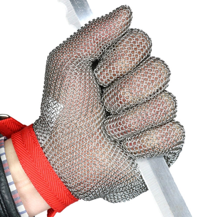 304 Stainless Steel 5 Fingers Steel Ring Anti-cutting Labor Protection Gloves, Size:M - Safety Gloves by PMC TechLife | Online Shopping South Africa | PMC TechLife | Buy Now Pay Later Mobicred