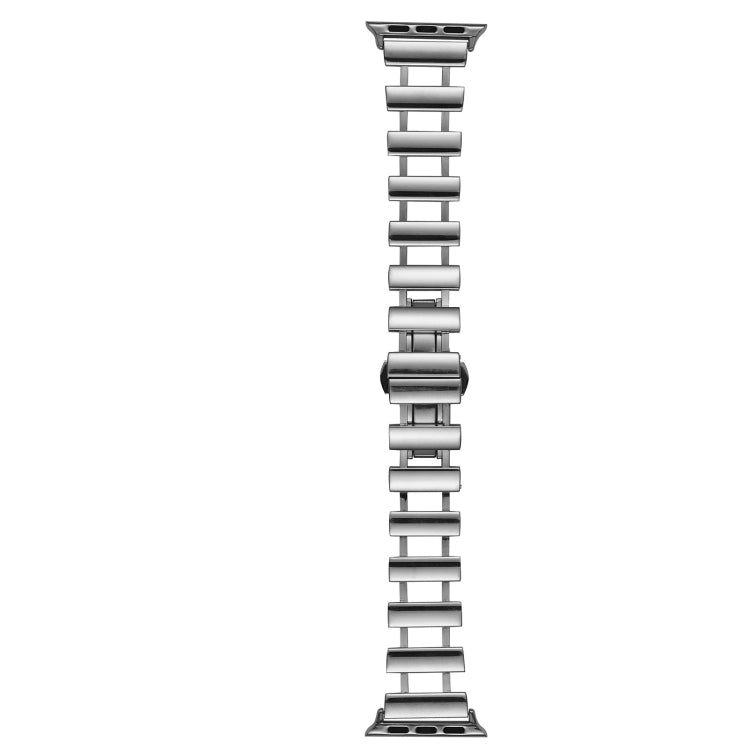 Hollow Stainless Steel Watch Band For Apple Watch Ultra 49mm / Series 8&7 45mm / SE 2&6&SE&5&4 44mm(Silver) - free shipping - PMC TechLife - Order now!