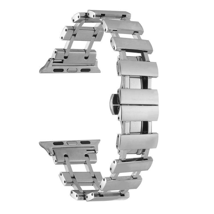 Hollow Stainless Steel Watch Band For Apple Watch Ultra 49mm / Series 8&7 45mm / SE 2&6&SE&5&4 44mm(Silver) - free shipping - PMC TechLife - Order now!