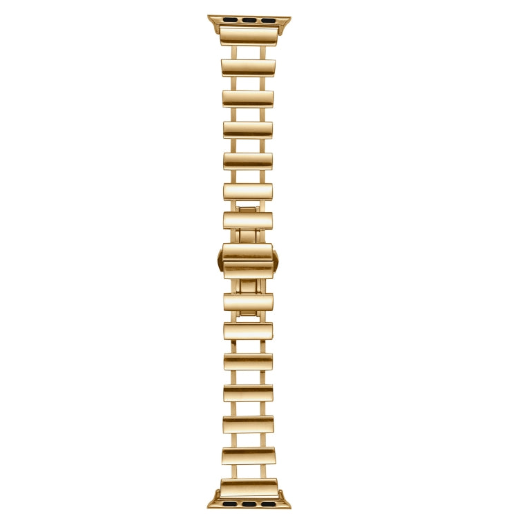 Hollow Stainless Steel Watch Band For Apple Watch Series 8&7 41mm / SE 2&6&SE&5&4 40mm / 3&2&1 38mm(Gold) - free shipping - PMC TechLife - Order now!