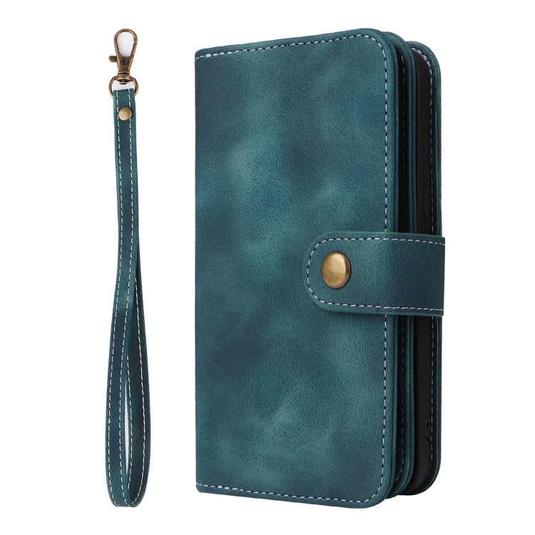 For Xiaomi Redmi Note 10 Pro 4G Multifunctional Card Slot Zipper Wallet Leather Phone Case(Blue) - Xiaomi Cases by PMC TechLife | Online Shopping South Africa | PMC TechLife | Buy Now Pay Later Mobicred