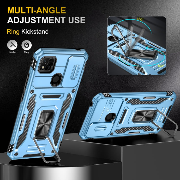 For Xiaomi Redmi 10C Armor PC + TPU Camera Shield Phone Case(Light Blue) - free shipping - PMC TechLife - Order now!