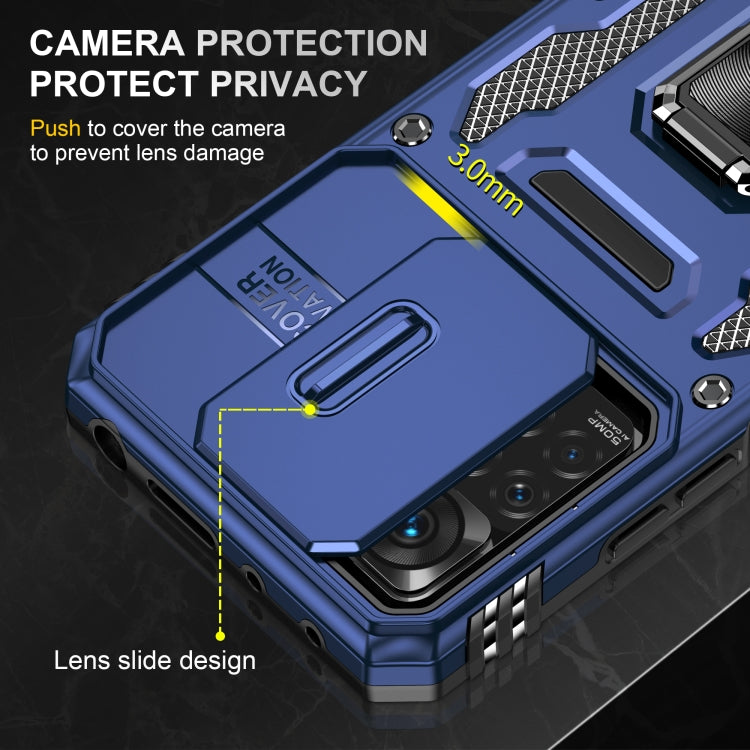 For Xiaomi Redmi Note 11 Pro Armor PC + TPU Camera Shield Phone Case(Navy Blue) - free shipping - PMC TechLife - Order now!