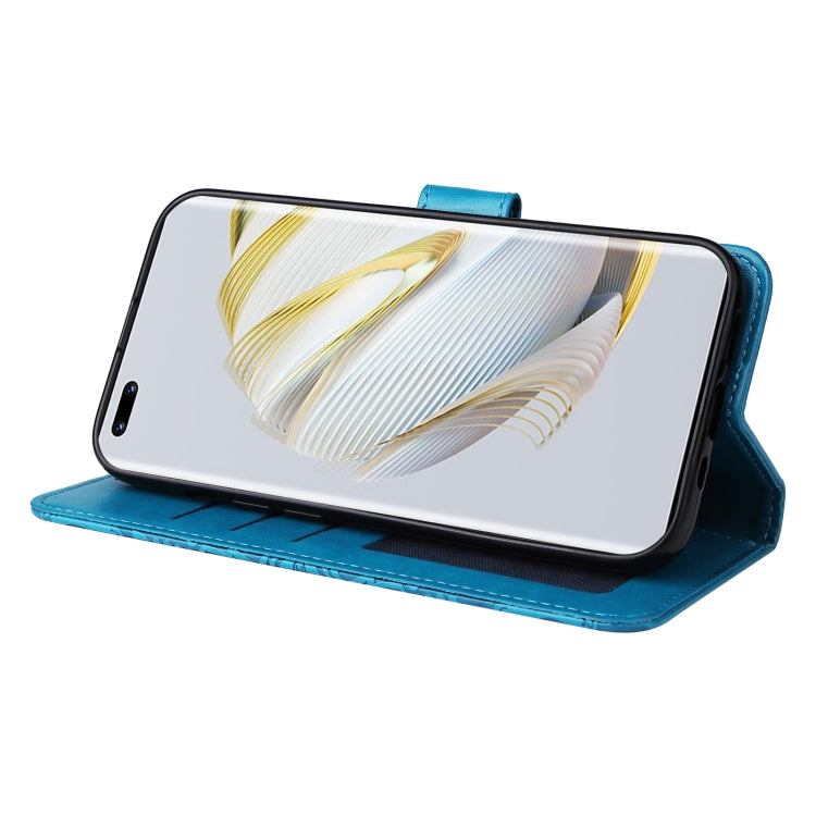 For Huawei nova 10 Embossed Sunflower Leather Phone Case(Blue) - free shipping - PMC TechLife - Order now!