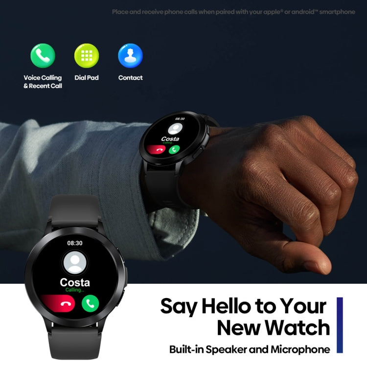Zeblaze Btalk 2 1.3 inch Round Screen HD Smart Watch Supports Voice Calls/Health Monitoring(Black) - free shipping - PMC TechLife - Order now!
