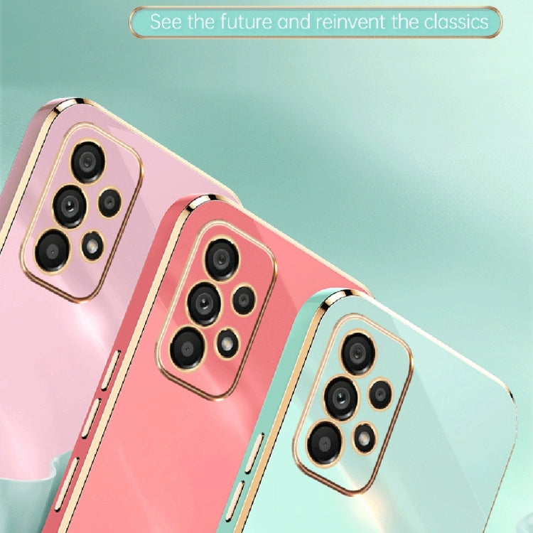 For Samsung Galaxy A33 5G XINLI Straight Edge 6D Electroplate TPU Phone Case(Pink) - free shipping - PMC TechLife - Order now!