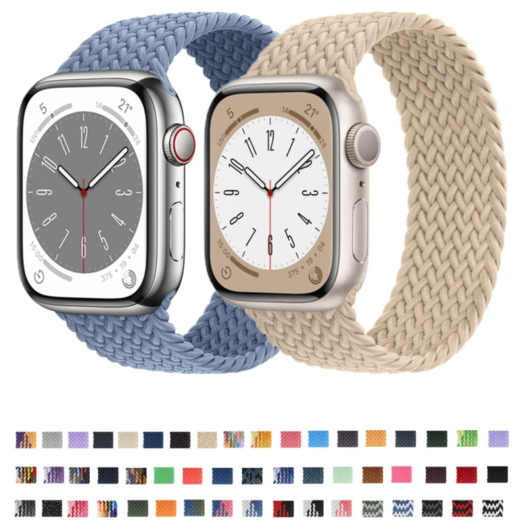 Nylon Single-turn Braided Watch Band For Apple Watch Ultra 49mm&Watch Ultra 2 49mm / Series 9&8&7 45mm / SE 3&SE 2&6&SE&5&4 44mm / 3&2&1 42mm, Length:155mm(Blueberry) - free shipping - PMC TechLife - Order now!