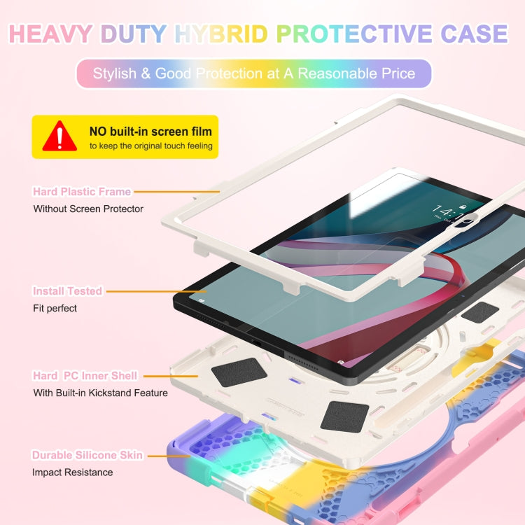For Lenovo Tab P11 Pro Gen 2 Silicone + PC Protective Tablet Case(Colorful Pink) - free shipping - PMC TechLife - Order now!