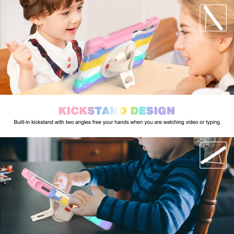 For Lenovo Tab P11 Pro Gen 2 Silicone + PC Protective Tablet Case(Colorful Pink) - free shipping - PMC TechLife - Order now!