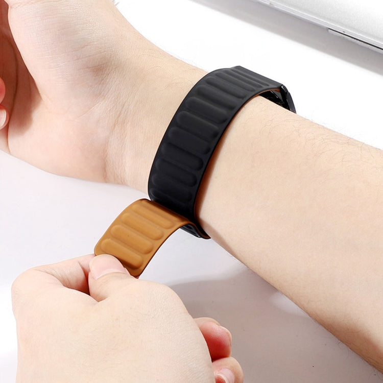 For Fitbit Versa 4 / 3 / Sense 2 20mm Silicone Magnetic Watch Band(Brown) - free shipping - PMC TechLife - Order now!