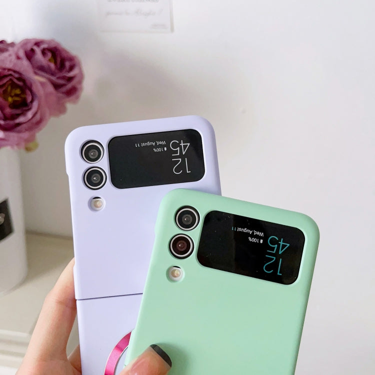 For Samsung Galaxy Z Flip3 5G Skin Feel MagSafe Magnetic Phone Case(White) - Galaxy Phone Cases by PMC TechLife | Online Shopping South Africa | PMC TechLife | Buy Now Pay Later Mobicred