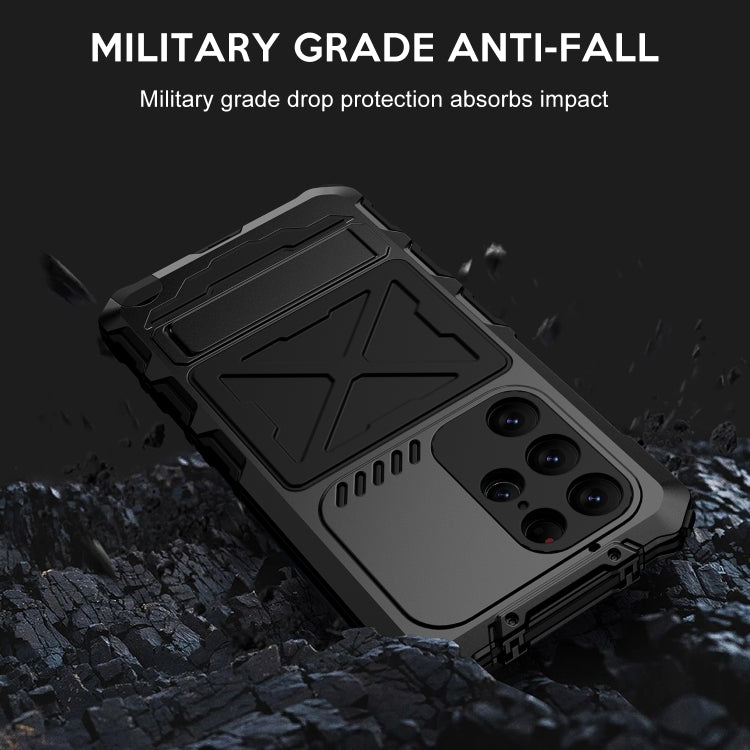 For Samsung Galaxy S23 Ultra 5G R-JUST Life Waterproof Dustproof Shockproof Phone Case(Black) - Galaxy S23 Ultra 5G Cases by R-JUST | Online Shopping South Africa | PMC TechLife | Buy Now Pay Later Mobicred