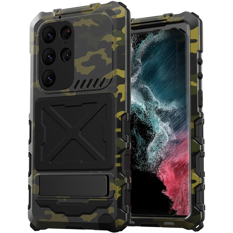 For Samsung Galaxy S23 Ultra 5G R-JUST Life Waterproof Dustproof Shockproof Phone Case(Camouflage) - Galaxy S23 Ultra 5G Cases by R-JUST | Online Shopping South Africa | PMC TechLife | Buy Now Pay Later Mobicred