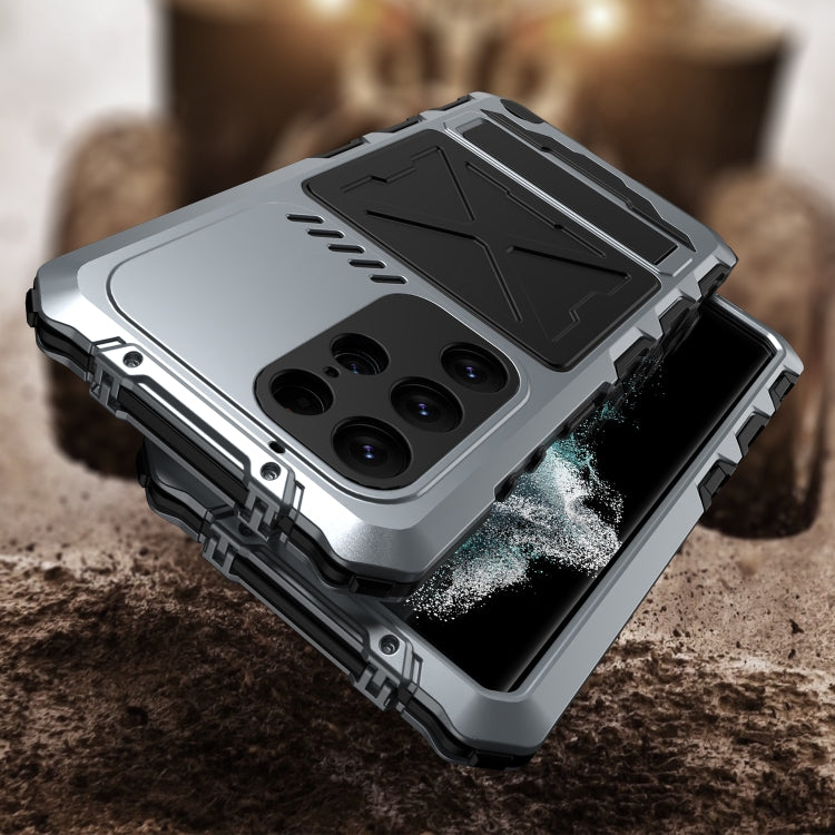 For Samsung Galaxy S23 Ultra 5G R-JUST Life Waterproof Dustproof Shockproof Phone Case(Silver) - Galaxy S23 Ultra 5G Cases by R-JUST | Online Shopping South Africa | PMC TechLife | Buy Now Pay Later Mobicred