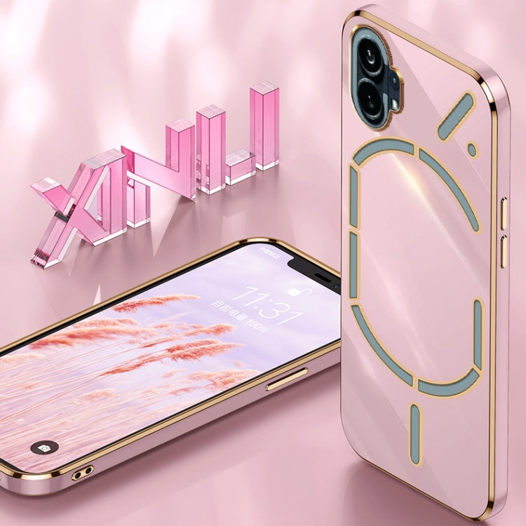For Nothing Phone 1 XINLI Straight Edge 6D Electroplate TPU Phone Case(Celestial Blue) - free shipping - PMC TechLife - Order now!