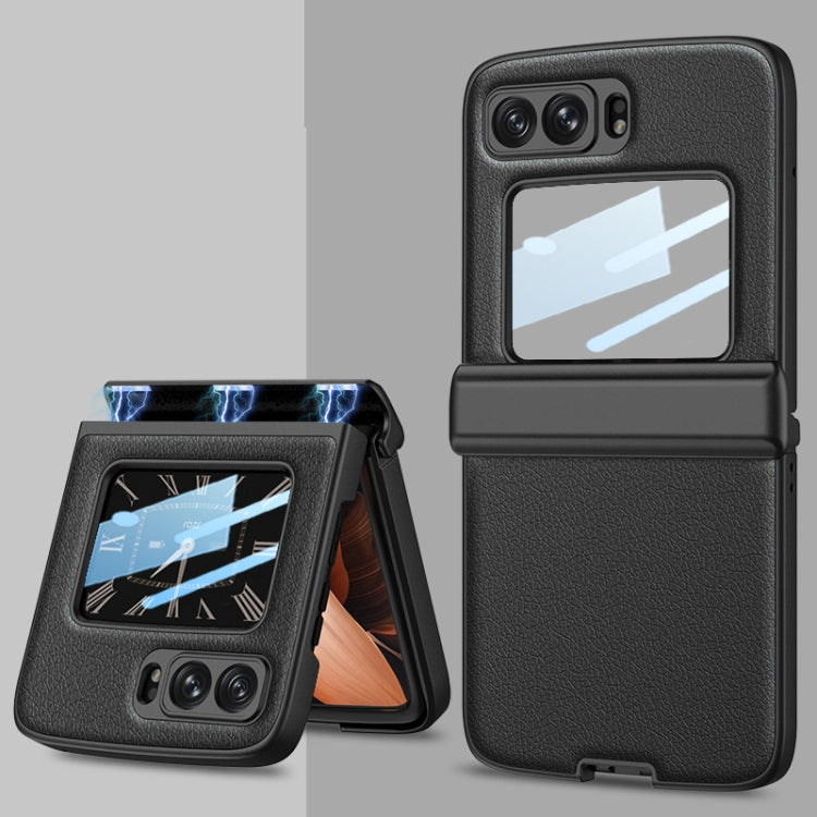 For Motorola Razr 2022 GKK Magnetic Folding Shockproof Leather Phone Case(Black) - free shipping - PMC TechLife - Order now!