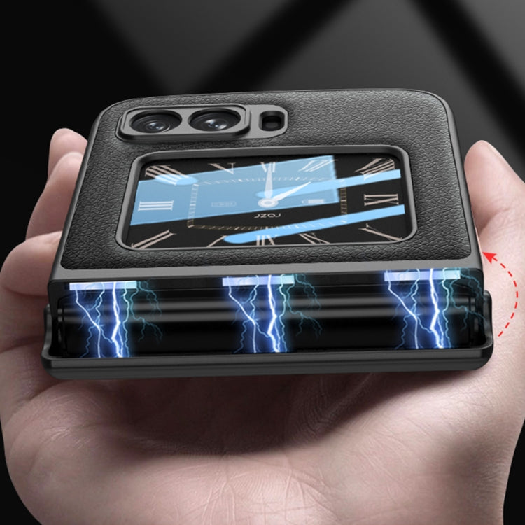 For Motorola Razr 2022 GKK Magnetic Folding Shockproof Leather Phone Case(Black) - free shipping - PMC TechLife - Order now!
