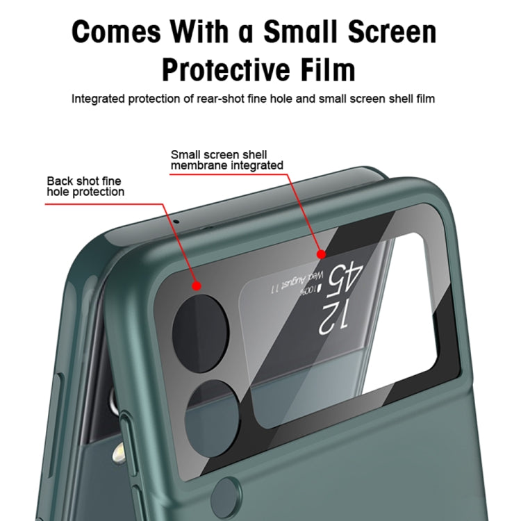 For Samsung Galaxy Z Flip3 5G GKK MagSafe Ultrathin Integrated Shockproof Phone Case with Ring Holder(Black) - Galaxy Phone Cases by GKK | Online Shopping South Africa | PMC TechLife | Buy Now Pay Later Mobicred