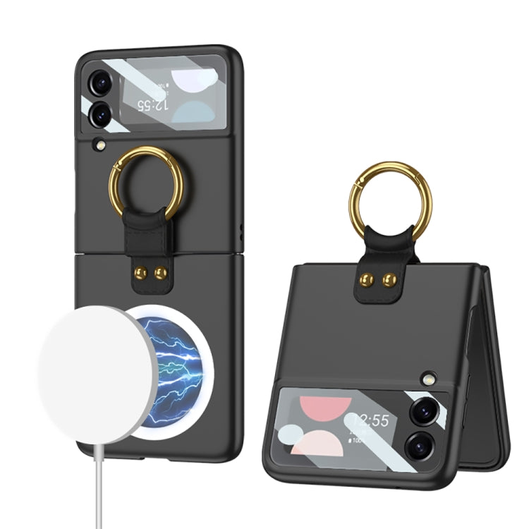 For Samsung Galaxy Z Flip4 GKK MagSafe Ultrathin Integrated Shockproof Phone Case with Ring Holder(Black) - free shipping - PMC TechLife - Order now!