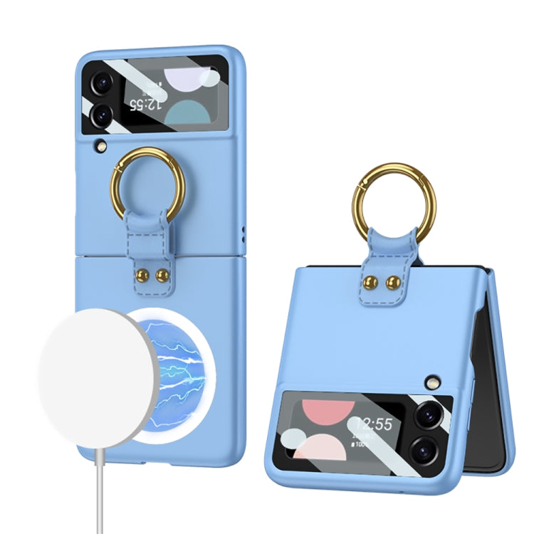 For Samsung Galaxy Z Flip4 GKK MagSafe Ultrathin Integrated Shockproof Phone Case with Ring Holder(Blue) - free shipping - PMC TechLife - Order now!