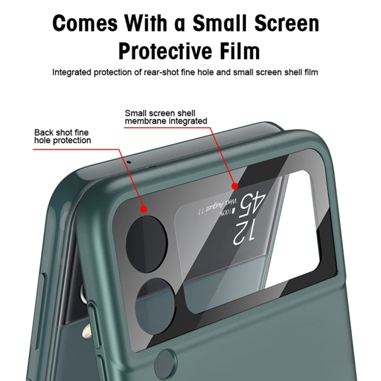 For Samsung Galaxy Z Flip4 GKK MagSafe Ultrathin Integrated Shockproof Phone Case with Ring Holder(White) - Galaxy Z Flip4 5G Cases by GKK | Online Shopping South Africa | PMC TechLife | Buy Now Pay Later Mobicred