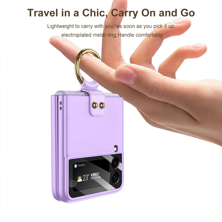 For Samsung Galaxy Z Flip4 GKK MagSafe Ultrathin Integrated Shockproof Phone Case with Ring Holder(Light Green) - free shipping - PMC TechLife - Order now!