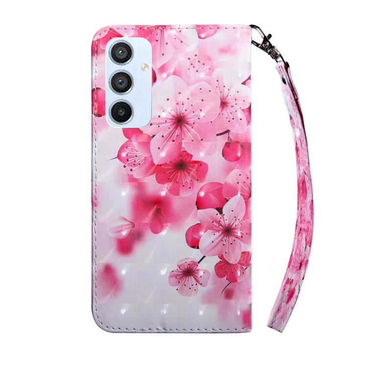 For Samsung Galaxy A54 5G 3D Painted Leather Phone Case(Red Flower) - free shipping - PMC TechLife - Order now!