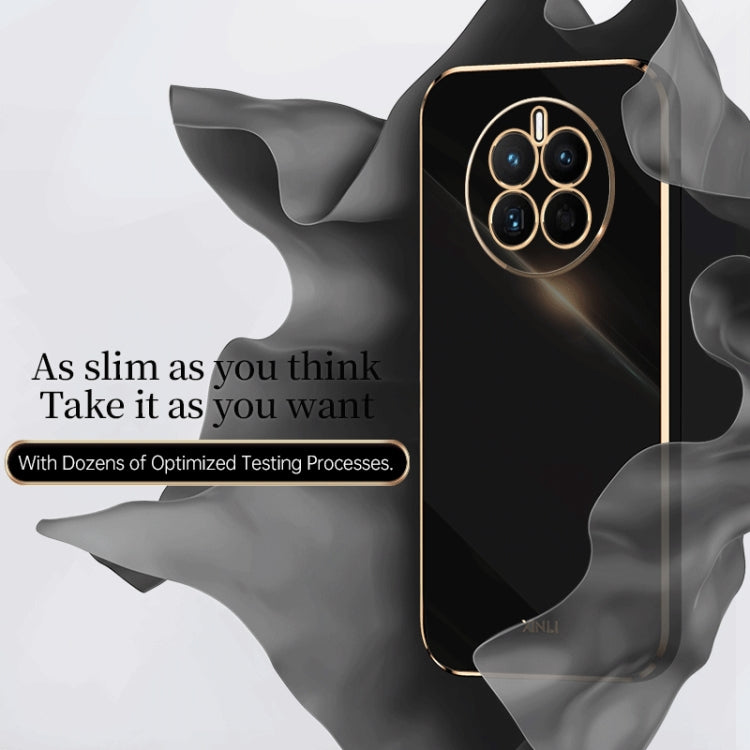 For Huawei nova 9 SE XINLI Straight Edge 6D Electroplate TPU Phone Case(Black) - Huawei Cases by XINLI | Online Shopping South Africa | PMC TechLife | Buy Now Pay Later Mobicred