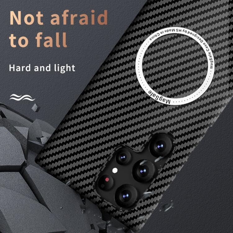 For Samsung Galaxy S23 Ultra 5G Carbon Fiber Texture MagSafe Magnetic Phone Case(Blue) - free shipping - PMC TechLife - Order now!