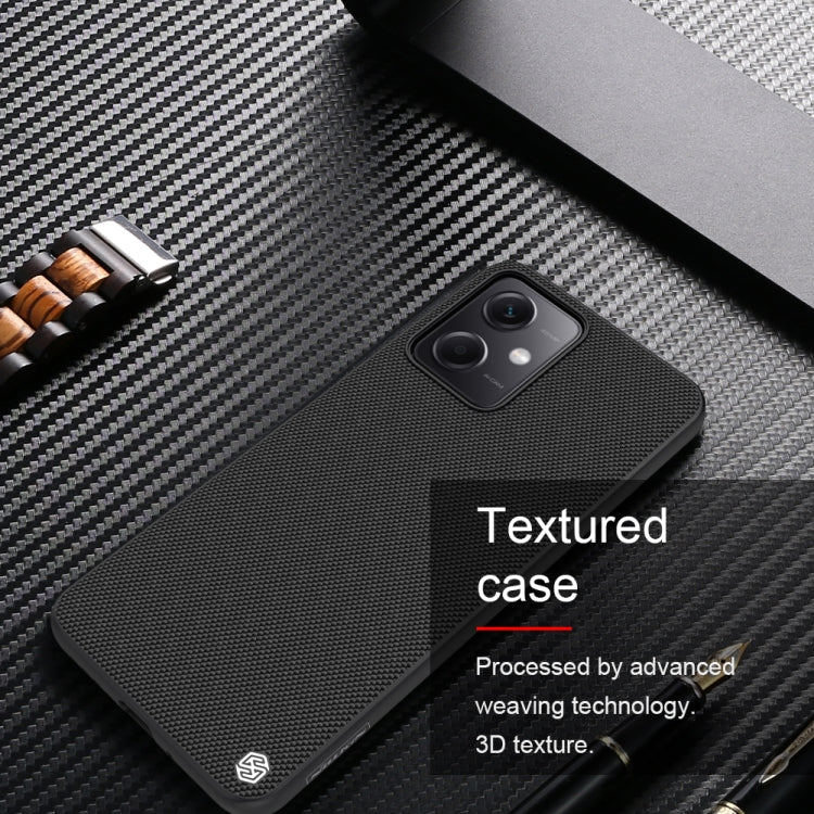 For Xiaomi Redmi Note 12 China NILLKIN Shockproof TPU + PC Textured Phone Case(Black) - Xiaomi Cases by NILLKIN | Online Shopping South Africa | PMC TechLife | Buy Now Pay Later Mobicred