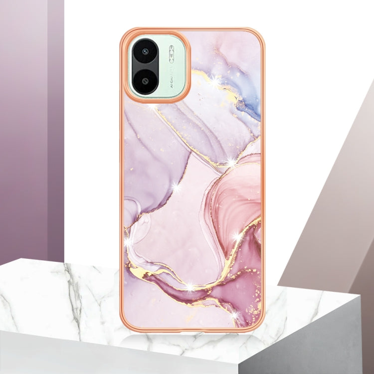 For Xiaomi Redmi A1 Electroplating Marble Dual-side IMD Phone Case(Rose Gold 005) - free shipping - PMC TechLife - Order now!