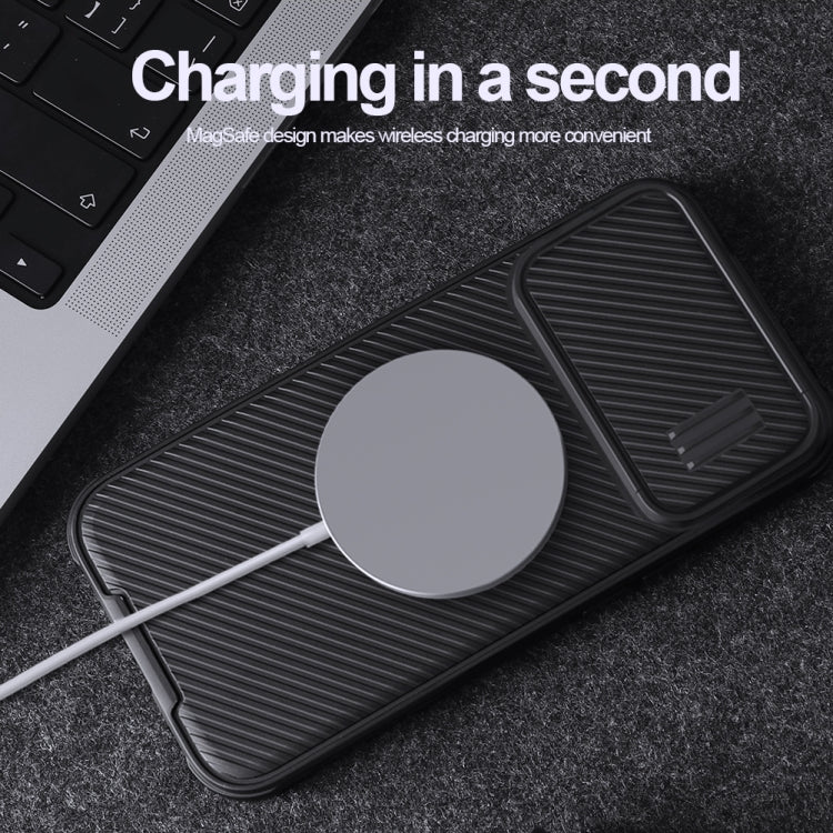 For iPhone 14 Pro Max NILLKIN CamShield S Magnetic Magsafe Case(Black) - iPhone 14 Pro Max Cases by NILLKIN | Online Shopping South Africa | PMC TechLife | Buy Now Pay Later Mobicred