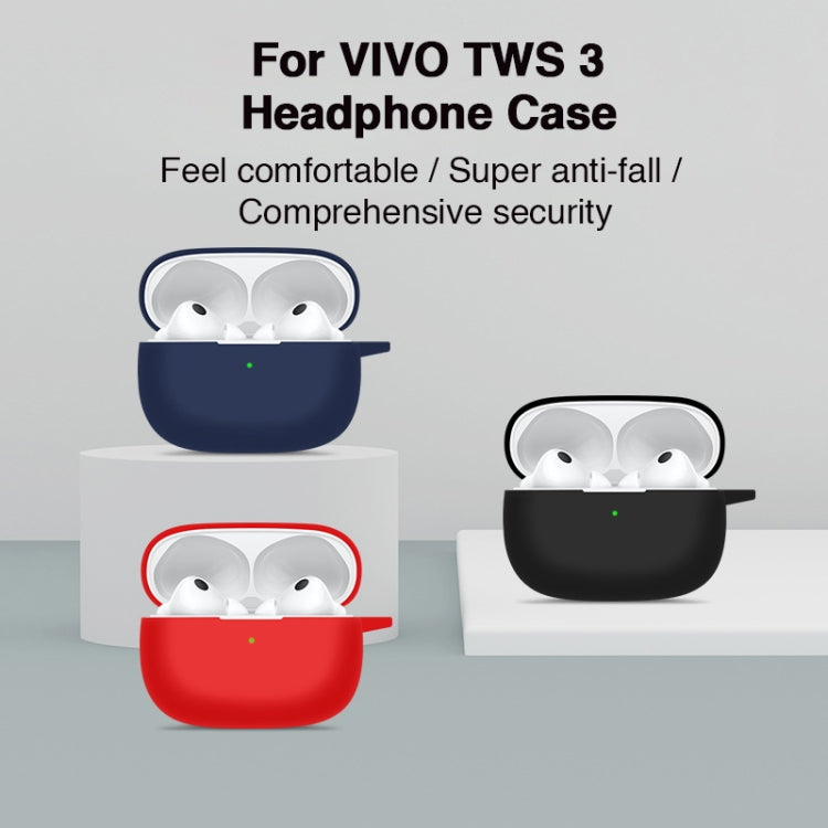 For vivo TWS 3 Silicone Earphone Protective Case(Night Green) - Other Earphone Case by PMC TechLife | Online Shopping South Africa | PMC TechLife