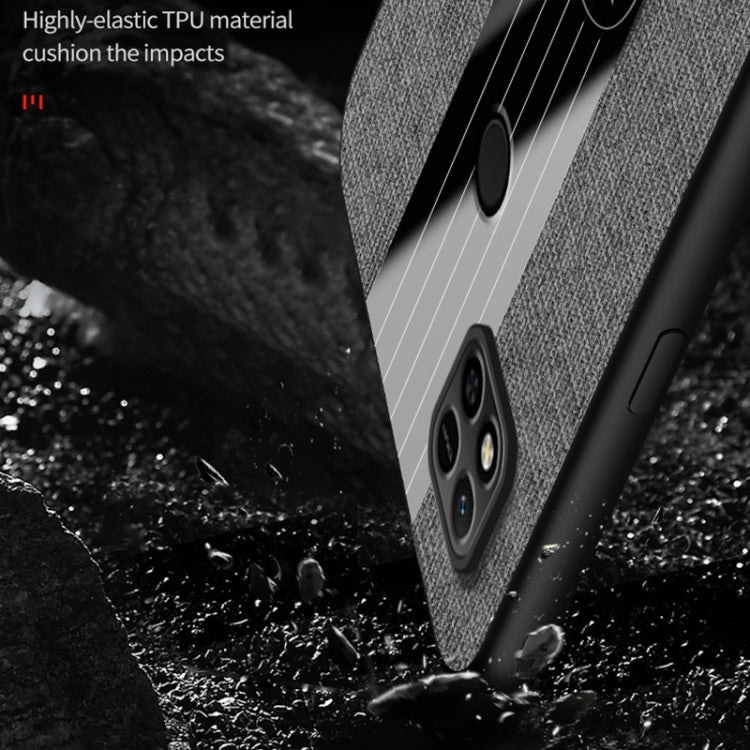 For Xiaomi Redmi 10A XINLI Stitching Cloth Textue Shockproof TPU Phone Case(Blue) - free shipping - PMC TechLife - Order now!