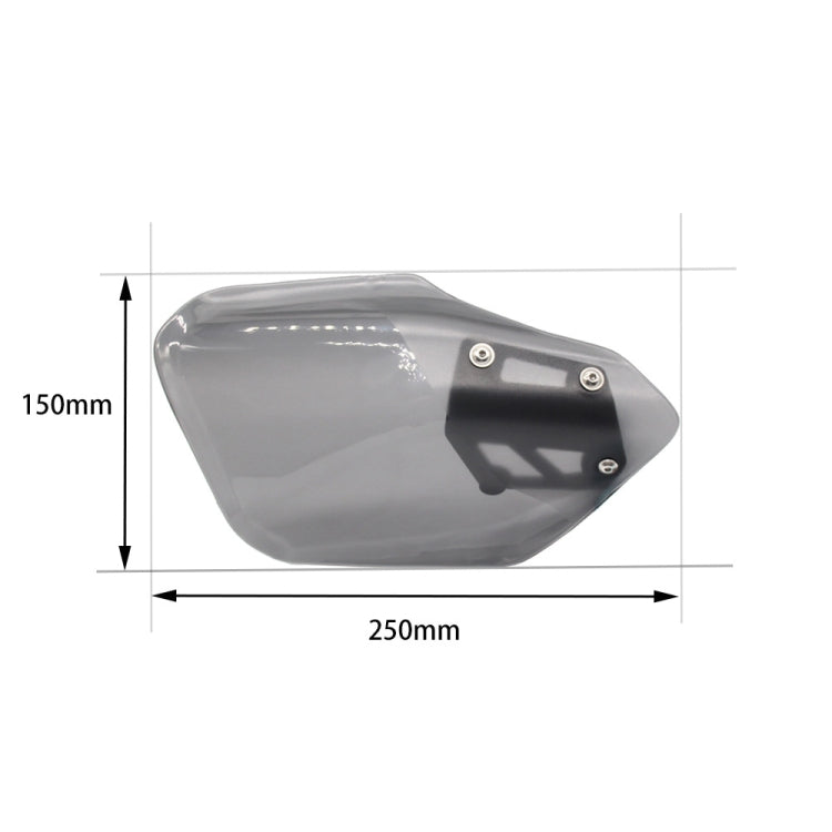 For BMW K 1600 B / K 1600 GT MO-HS005 Motorcycle Windshield Hand Guards Protectors(Grey) - Ornamental Parts by PMC TechLife | Online Shopping South Africa | PMC TechLife | Buy Now Pay Later Mobicred
