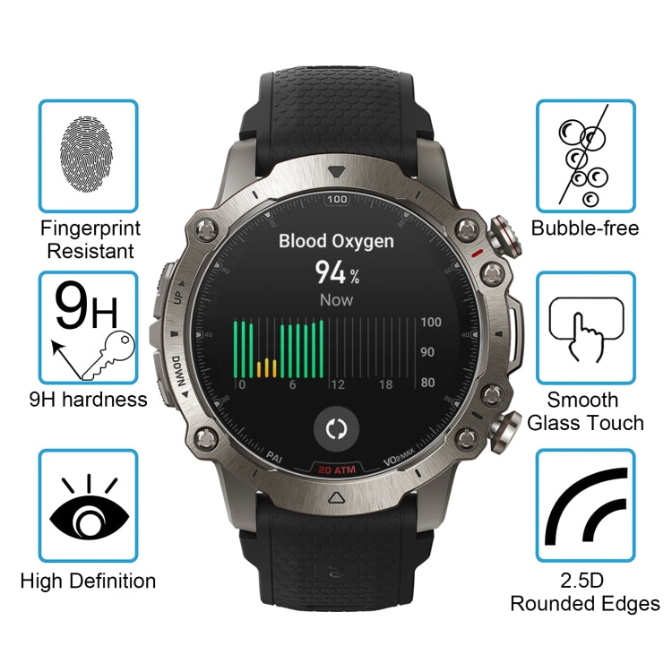 For Amazfit Falcon Smart Watch Tempered Glass Film Screen Protector - free shipping - PMC TechLife - Order now!