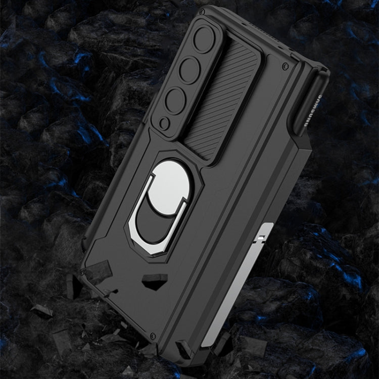 For Samsung Galaxy Z Fold4 GKK Integrated Magnetic Folding Phone Case with Pen Case(Green) - free shipping - PMC TechLife - Order now!