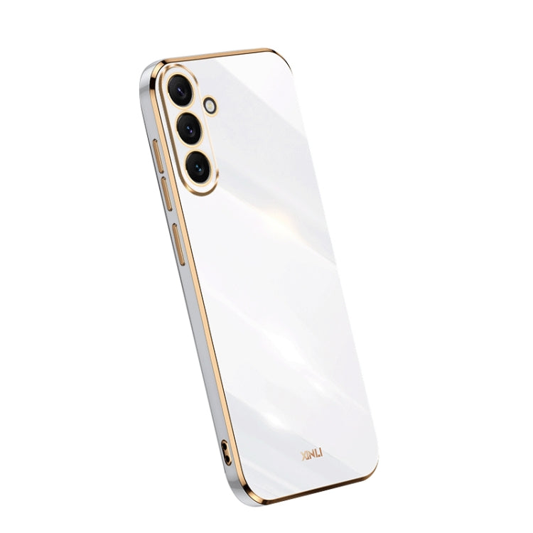 For Samsung Galaxy A54 5G XINLI Straight Edge 6D Electroplate TPU Phone Case(White) - free shipping - PMC TechLife - Order now!