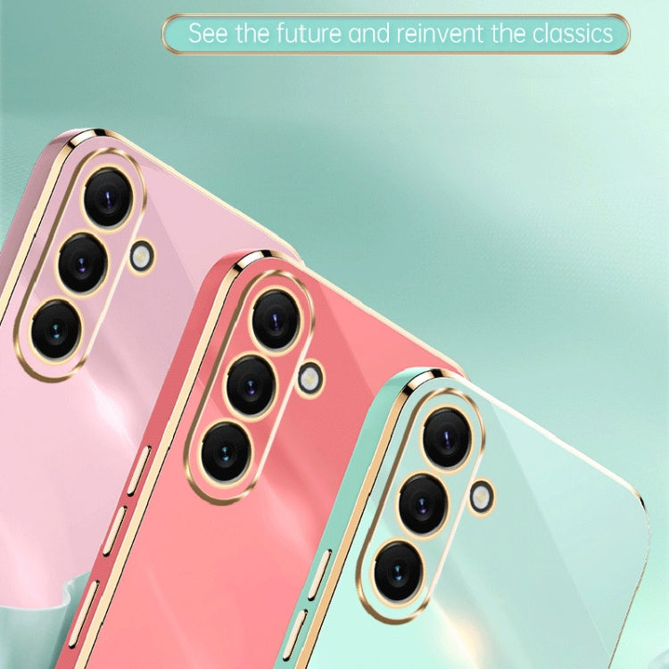For Samsung Galaxy A54 5G XINLI Straight Edge 6D Electroplate TPU Phone Case(Celestial Blue) - free shipping - PMC TechLife - Order now!