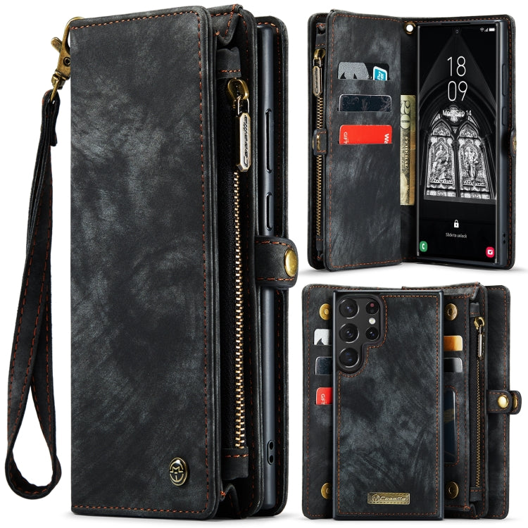 For Samsung Galaxy S23 Ultra 5G CaseMe 008 Detachable Multifunctional Leather Phone Case(Black) - free shipping - PMC TechLife - Order now!