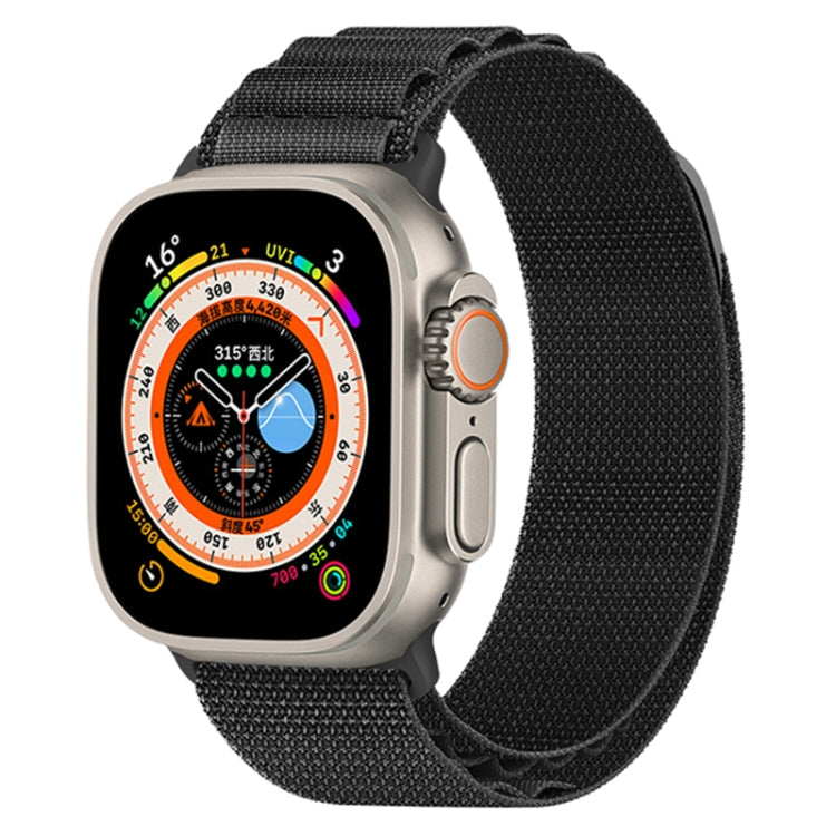 Nylon Loop Watch Band For Apple Watch Ultra 49mm&Watch Ultra 2 49mm / Series 9&8&7 45mm / SE 3&SE 2&6&SE&5&4 44mm / 3&2&1 42mm(Black) - free shipping - PMC TechLife - Order now!