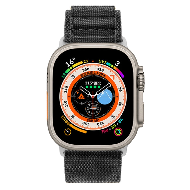 Nylon Loop Watch Band For Apple Watch Ultra 49mm&Watch Ultra 2 49mm / Series 9&8&7 45mm / SE 3&SE 2&6&SE&5&4 44mm / 3&2&1 42mm(Black) - free shipping - PMC TechLife - Order now!