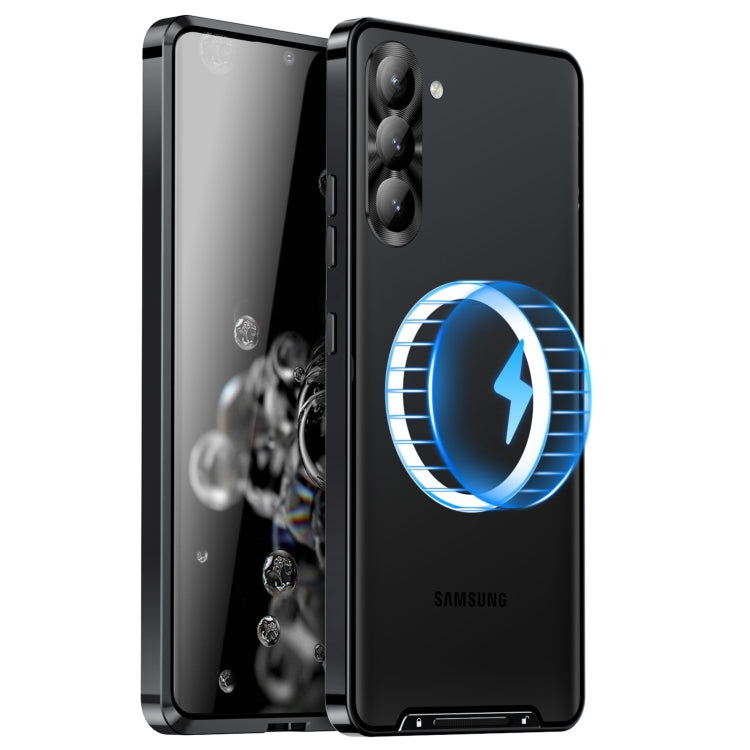 For Samsung Galaxy S23+ 5G MagSafe Magnetic Frosted Metal Phone Case(Black) - free shipping - PMC TechLife - Order now!
