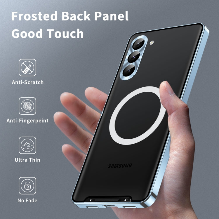 For Samsung Galaxy S23+ 5G MagSafe Magnetic Frosted Metal Phone Case(Blue) - free shipping - PMC TechLife - Order now!